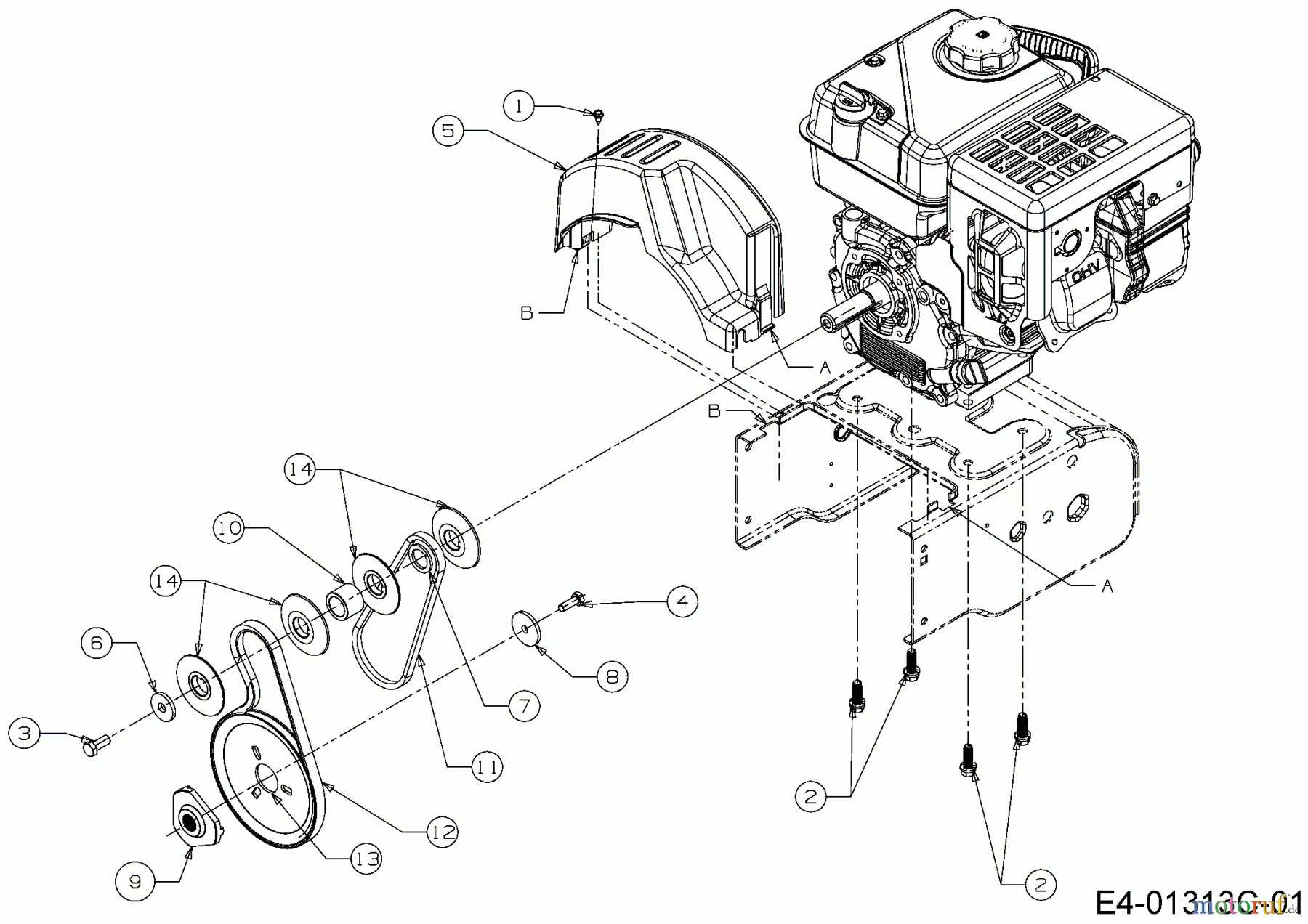  Wolf-Garten Schneefräsen Select SF 56 31A-32AD650  (2012) Fahrantrieb, Fräsantrieb