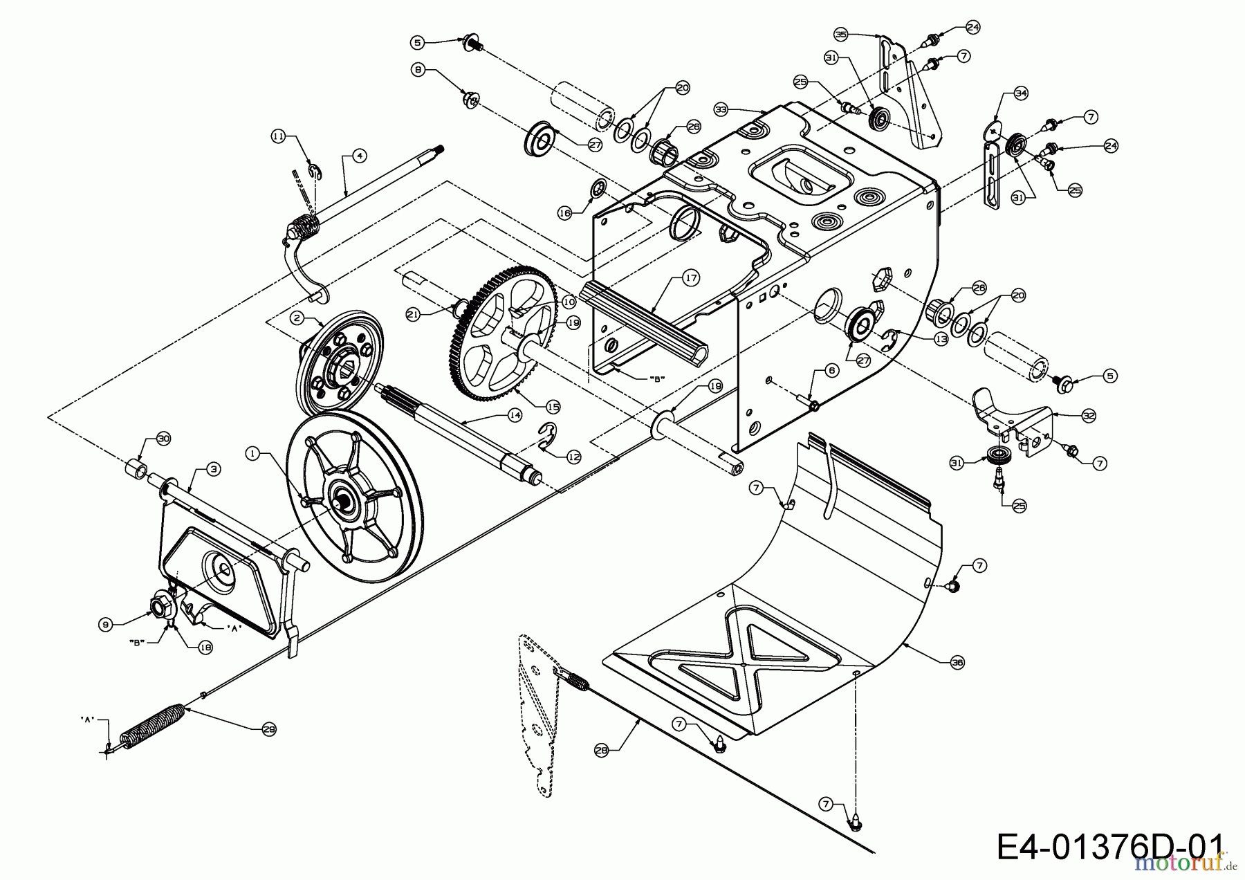  Wolf-Garten Schneefräsen Select SF 61 E 31AW63F2650  (2016) Fahrantrieb