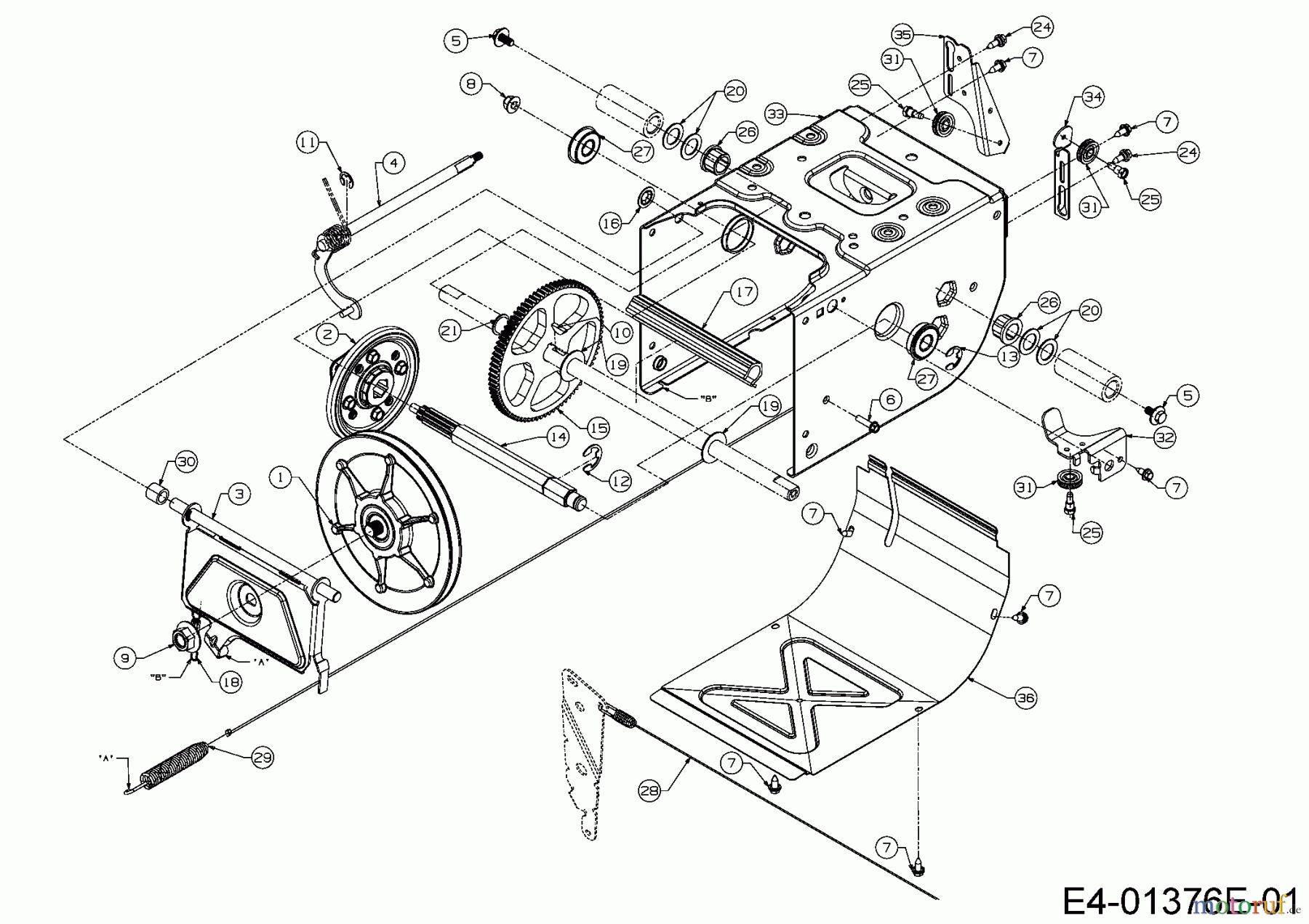 Wolf-Garten Schneefräsen SF 61 E 31AW63F2650 (2017) Fahrantrieb