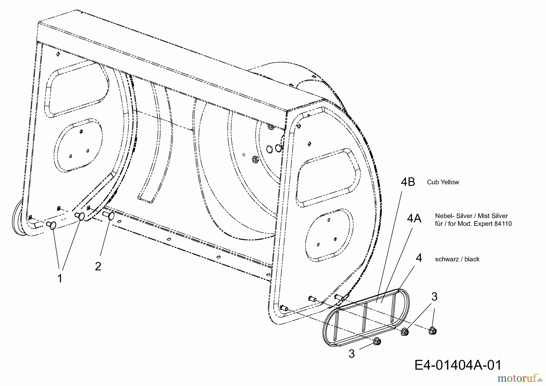  WOLF-Garten Expert Schneefräsen Expert 84110 31AY95SV650  (2013) Gleitkufe