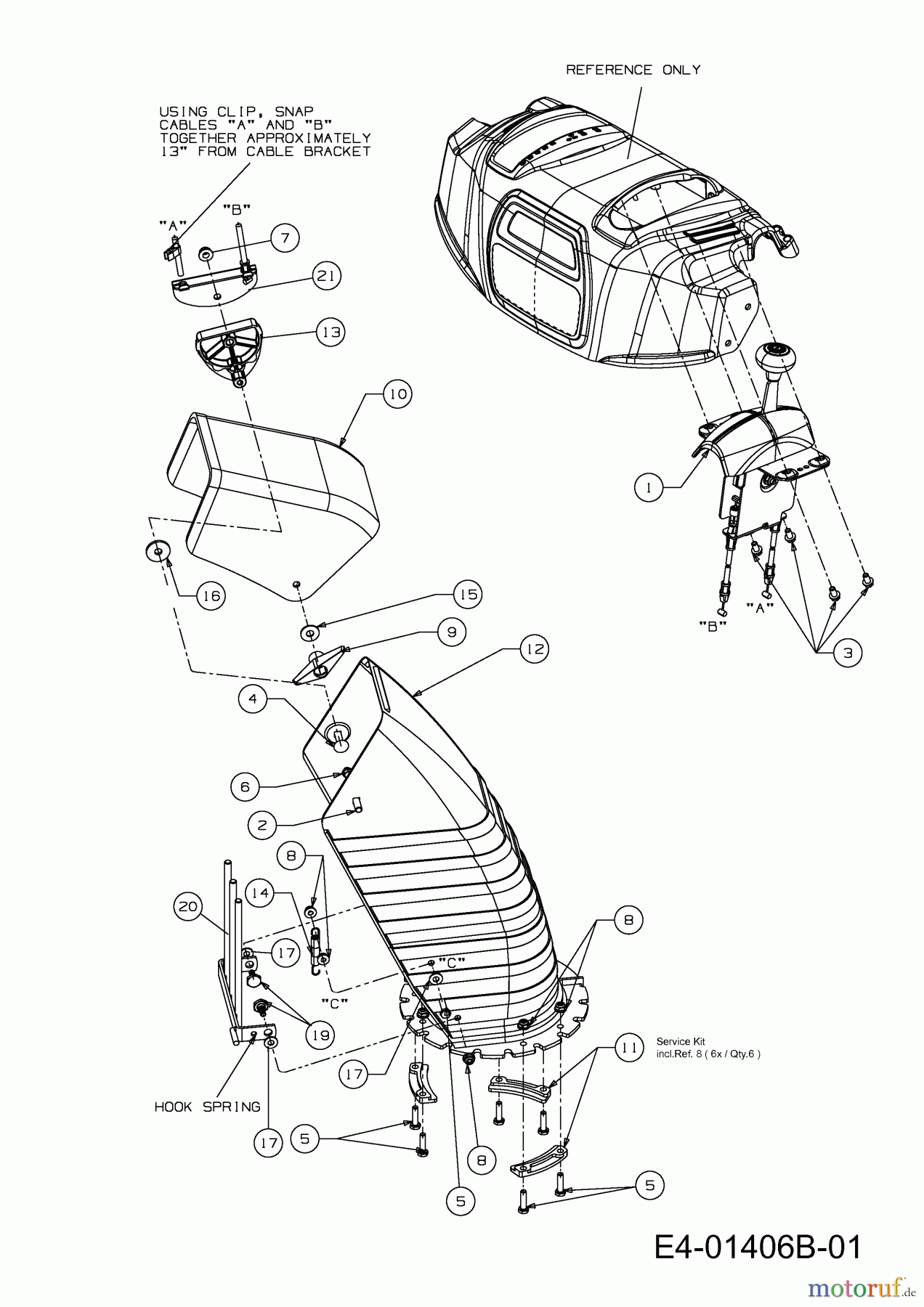  WOLF-Garten Expert Schneefräsen Expert 84110 31AY95SV650  (2016) Auswurfschacht, Joystick