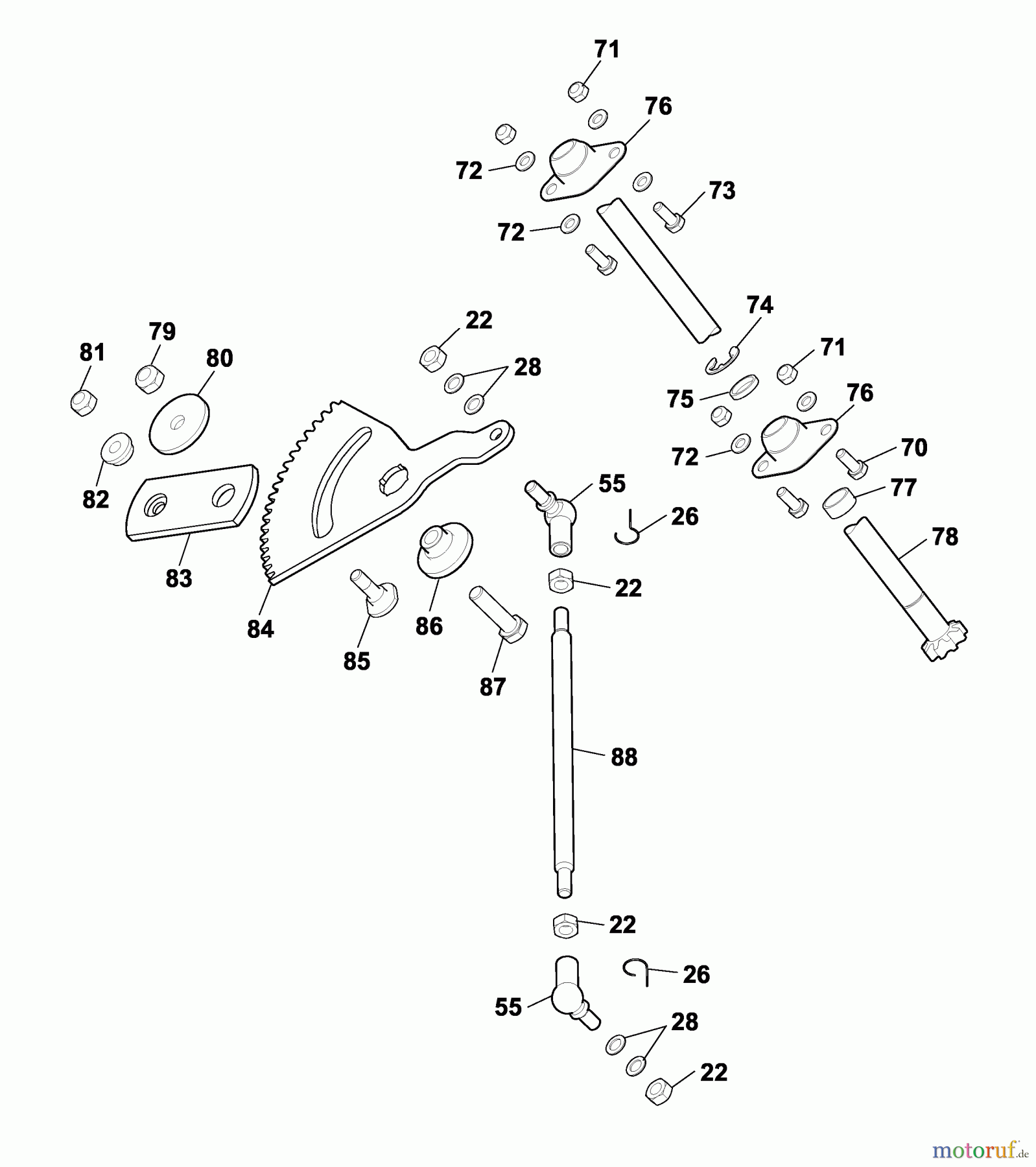 Wolf-Garten Rasentraktoren Trac OHV 6 6200000 Serie C (2004) Lenkung